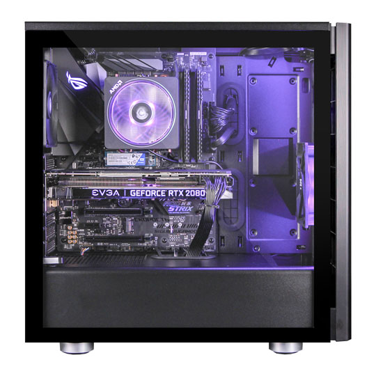 Gaming PC with NVIDIA GeForce RTX 2080 and AMD Ryzen 7 2700X