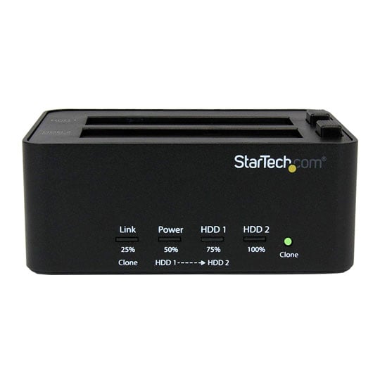 USB 3.0 SATA HDD Duplicator & Eraser Dock for 2.5"/3.5" SSD/HDD from StarTech.com