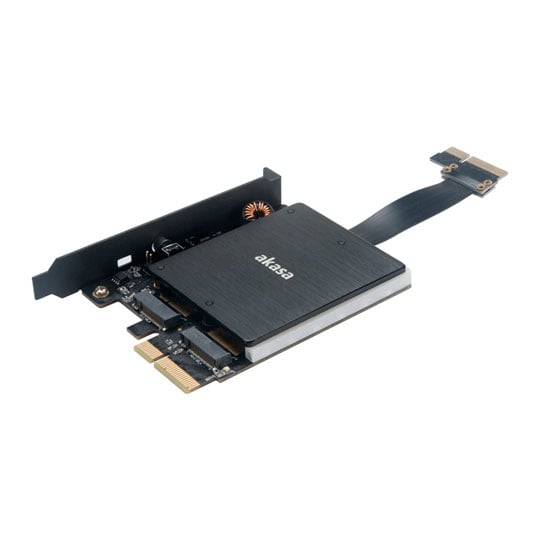 Akasa RGB Dual M.2 PCIe SSD Adapter
