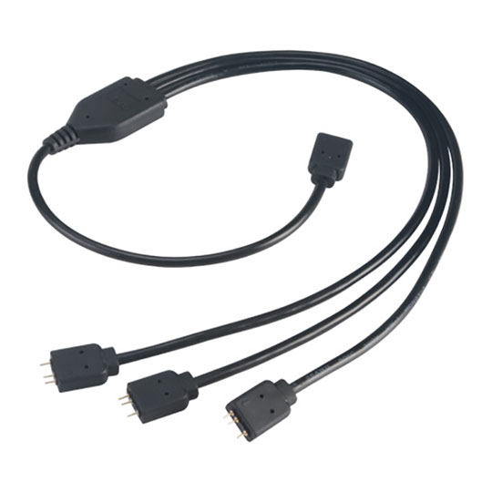 Akasa Addressable RGB LED 500mm 3-Way Splitter Cable