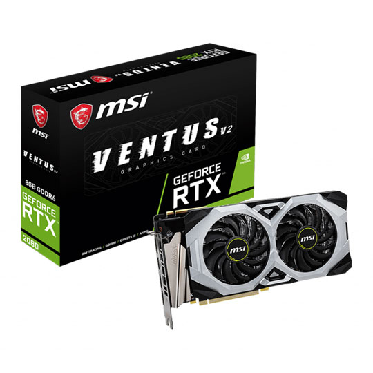 MSI NVIDIA GeForce RTX 2080 8GB VENTUS V2 Turing Graphics Card