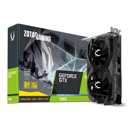 Zotac NVIDIA GeForce GTX 1660 6GB Twin Fan Turing Graphics