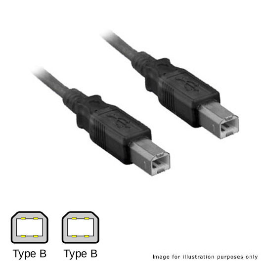 USB 2.0 Printer Cable USB B/B - 3 Metre : image 1