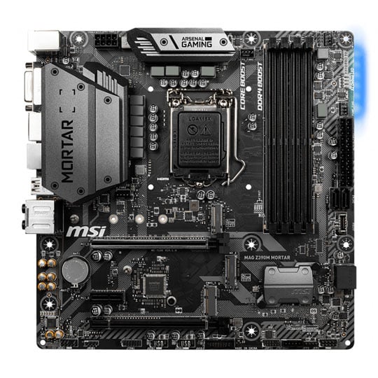 MSI MAG Z390M MORTAR ＋ core i3 8350k MSI MAG Intel Z390M MORTAR 9th Gen Micro ATX Gaming Motherboard