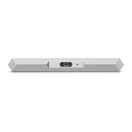 LaCie Mobile 2TB External Portable USB-C/A Gen 1 Hard Drive/HDD Aluminum - Silver : image 3