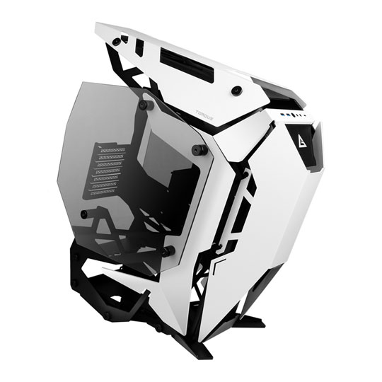 Antec Aluminium/Glass Torque White Open Frame PC Gaming Case : image 1
