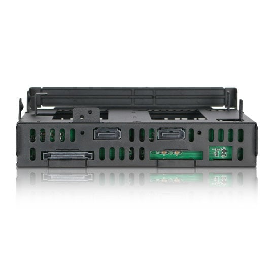 ExpressCage MB732SPO-B 2x2.5" SAS/SATA HDD/SSD Mobile Rack + Ultra Slim/Slim Optical Drive Slot : image 4