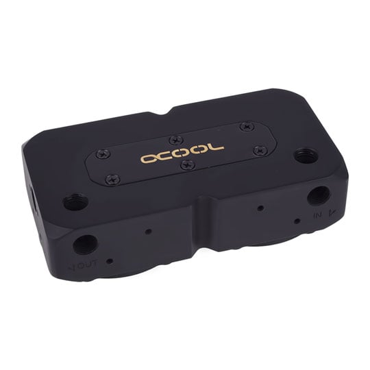 Alphacool Eisdecke D5 Dual Brass Top Black