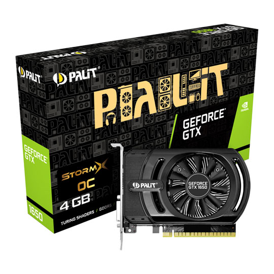 Palit NVIDIA GeForce GTX 1650 4GB StormX OC Turing Graphics