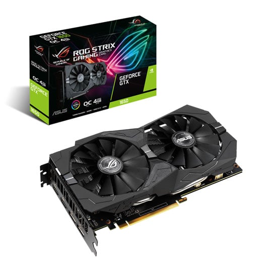 ASUS ROG NVIDIA GeForce GTX 1650 4GB STRIX OC GAMING Turing Graphics Card : image 1
