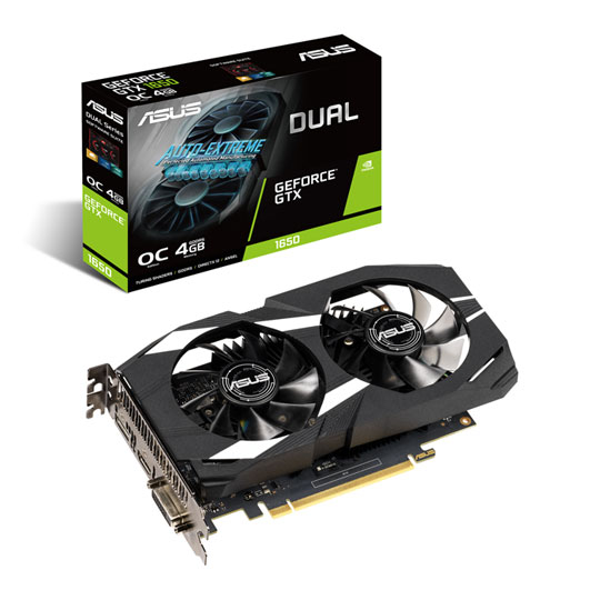 ASUS NVIDIA GeForce GTX 1650 4GB DUAL OC Turing Graphics Card : image 1