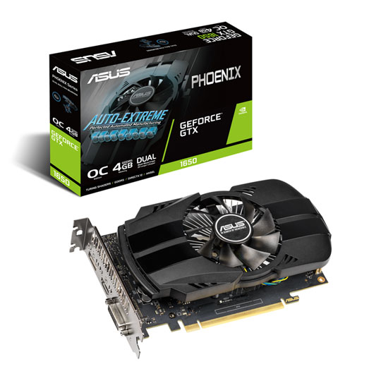 ASUS NVIDIA GeForce GTX 1650 4GB PHOENIX OC Turing Graphics Card : image 1