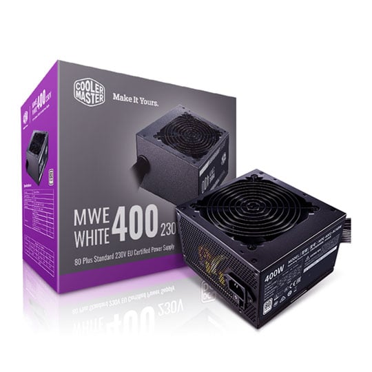 Cooler Master MWE 400 v2 PSU / Power Supply Black : image 1