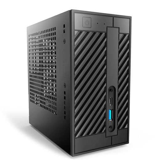 ASRock DeskMini A300 Barebone DiY PC AMD AM4 CPU upto 65W (SODIMM Memory & Storage Required HDD/SSD) : image 1