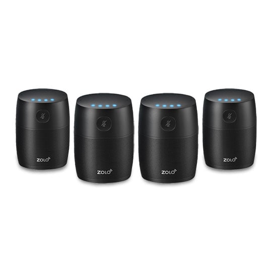 Anker Zolo Mojo WiFi/Bluetooth Speaker Google Assistant Smart Home Speaker Multi-room 4-Pack