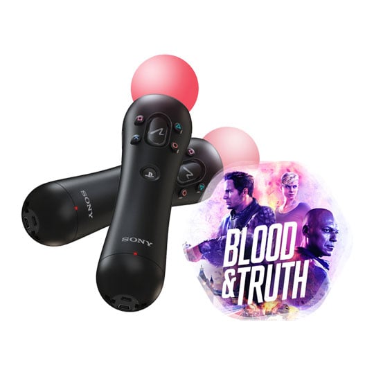 Sony PSVR Move Twin Pack Blood and Truth VR Game LN98530 move+