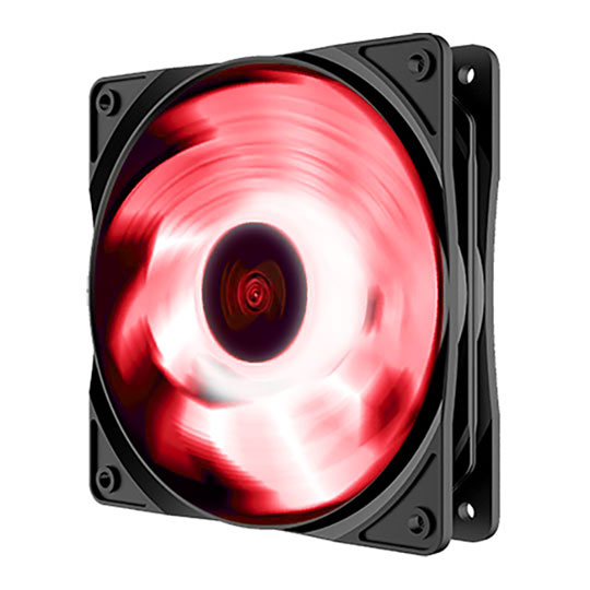 DEEPCOOL RF120R 120mm Red LED Case Fan Black : image 1