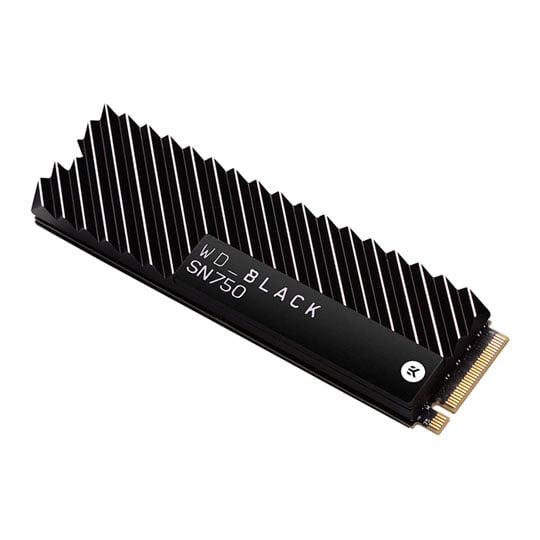 WD Black SN750 500GB M.2 PCIe NVMe Performance 3D SSD/Solid State Drive with Black Heatsink : image 1