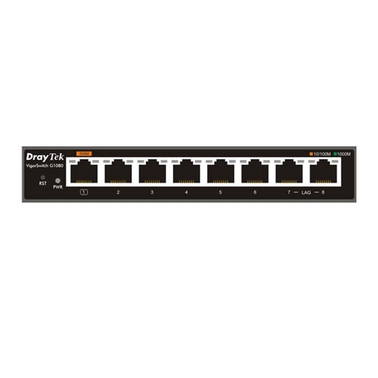 DrayTek VigorSwitch VSG1080 8 Port Gigabit Managed Switch