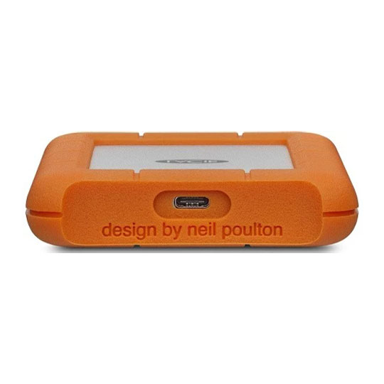 LaCie Rugged 5TB External Portable Hard Drive/HDD - Orange/White : image 2
