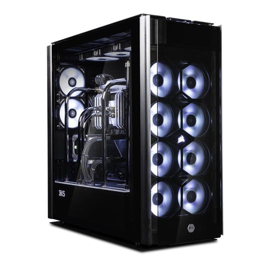 Hardline Chrome Watercooled RGB Overclocked PC with NVIDIA RTX TITAN SLI & Intel Xeon W-3175X : image 1