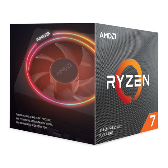 AMD Ryzen 7 3700X Gen3 8 Core AM4 CPU/Processor with Wraith Prism