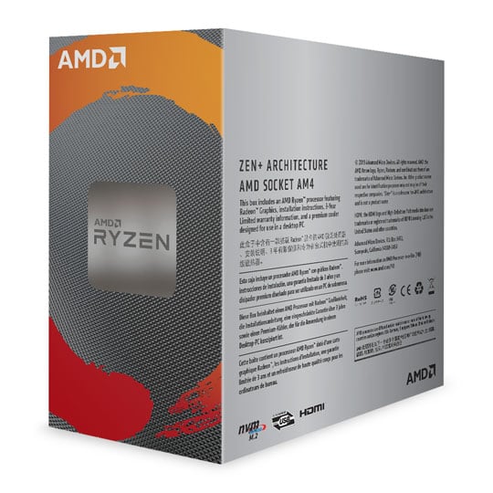 AMD Ryzen 3 3200G VEGA Graphics AM4 CPU with Wraith Stealth Cooler : image 3