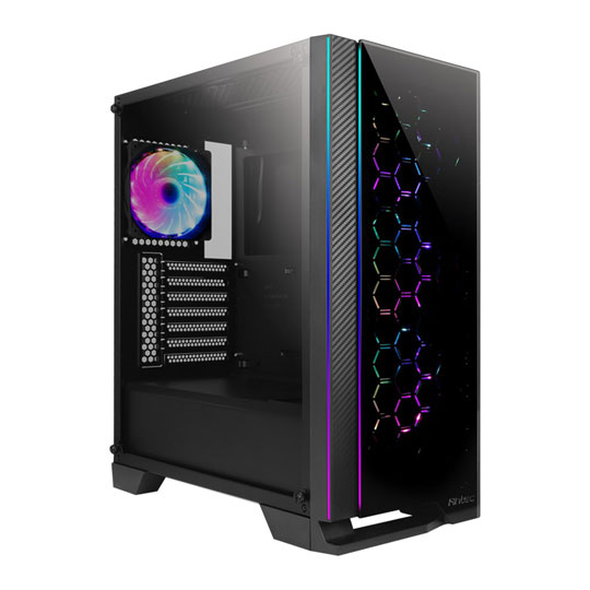 Antec NX600 Addressable RGB Tempered Glass Mid Tower PC Gaming Case : image 1