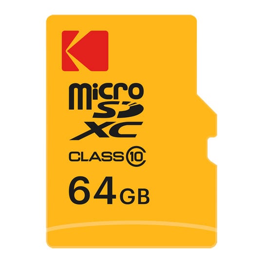 Kodak 64GB Micro SD Memory Card Class 10 with SD Adapter