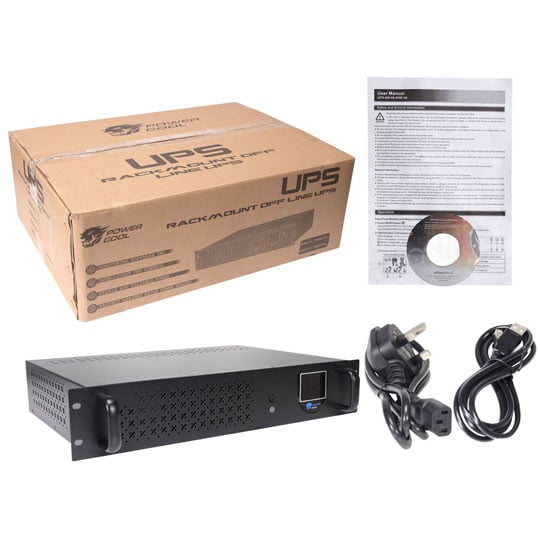 Powercool Rack-Mount Off-Line UPS 850VA with LCD & USB Monitoring : image 3
