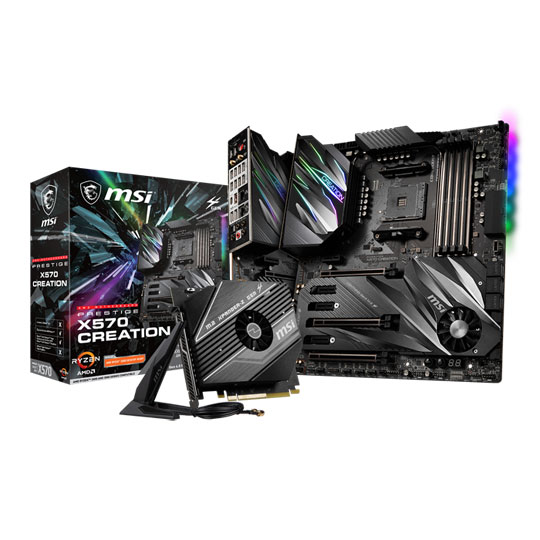 MSI AMD Ryzen PRESTIGE X570 CREATION AM4 PCIe 4.0 E-ATX Motherboard : image 1