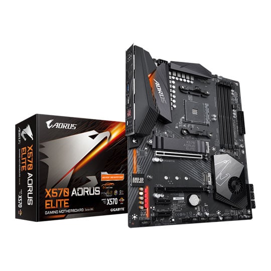 Gigabyte AMD Ryzen X570 AORUS ELITE AM4 PCIe 4.0 ATX Motherboard : image 1