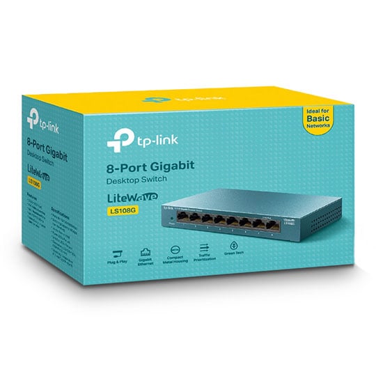 tp-link LS108G 8-Port 10/100/1000Mbps Desktop Switch : image 3