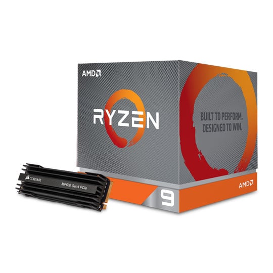 AMD Ryzen 9 3900X CPU + Corsair 1TB MP600 PCIe 4.0 M.2 NVMe SSD