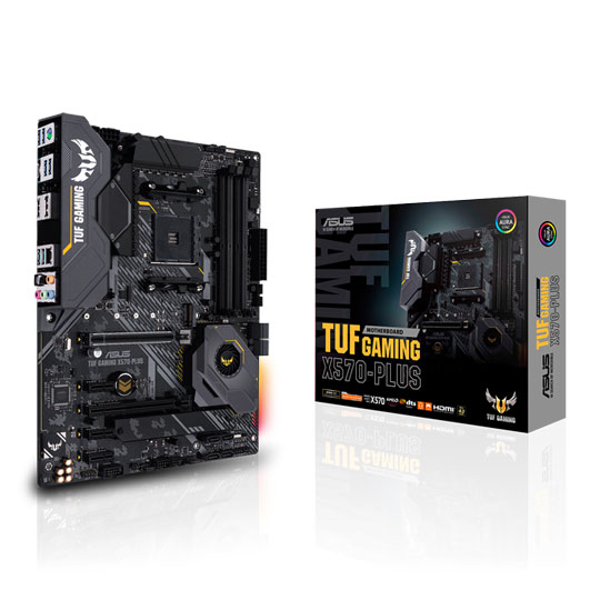 ASUS AMD Ryzen TUF GAMING X570-PLUS AM4 PCIe 4.0 ATX Motherboard : image 1