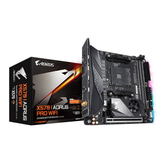 Gigabyte AMD Ryzen X570 I AORUS PRO WIFI AM4 PCIe 4.0 Mini-ITX Motherboard : image 1