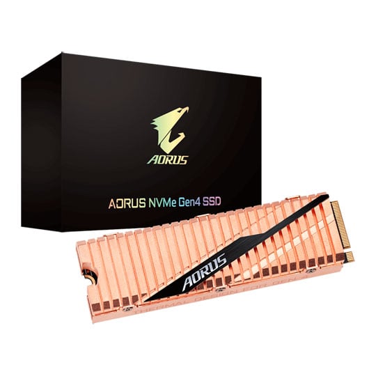 Gigabyte AORUS 1TB M.2 PCIe 4.0 Gen4 NVMe with Heatsink SSD/Solid State Drive : image 1