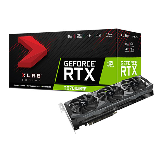 PNY NVIDIA GeForce RTX 2070 SUPER 8GB XLR8 Gaming OC Triple Fan