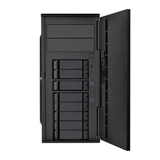 SilverStone CS380 V2 Mid Tower Case with 8x 2.5"/3.5" Hot-Swap SSD/HDD Bays  - ATX Black