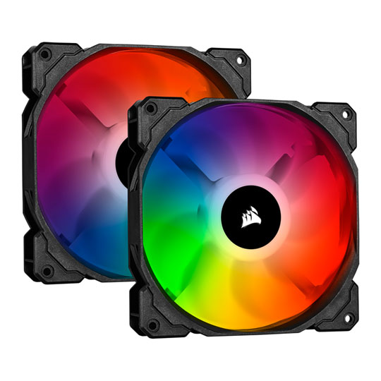 Corsair SP140 iCUE Addressable RGB PRO 140mm 2 Fan + Lighting Node CORE Pack : image 1