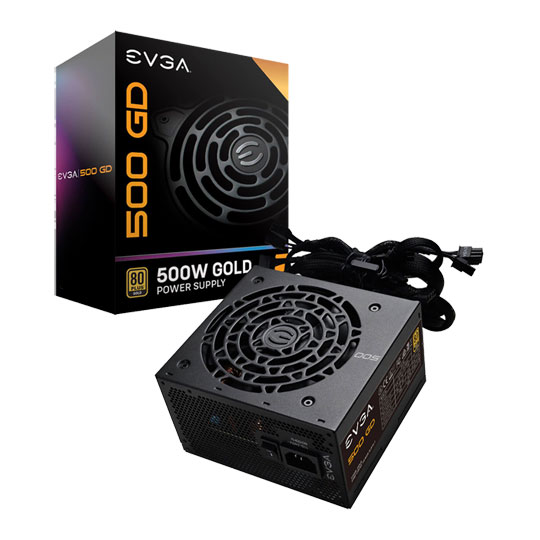 EVGA GD 500 80+ Gold Watt Power Supply/PSU : image 1
