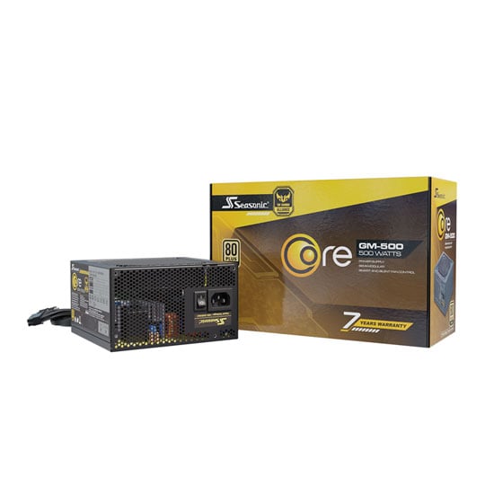 Seasonic Core Gold GM 500 500W Semi Modular 80+ Gold PSU/Power Supply : image 1