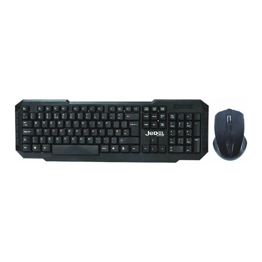 Xclio Wireless Gaming Keyboard and 3 Button Mouse 2.4GHz with Nano USB Black WS-880B