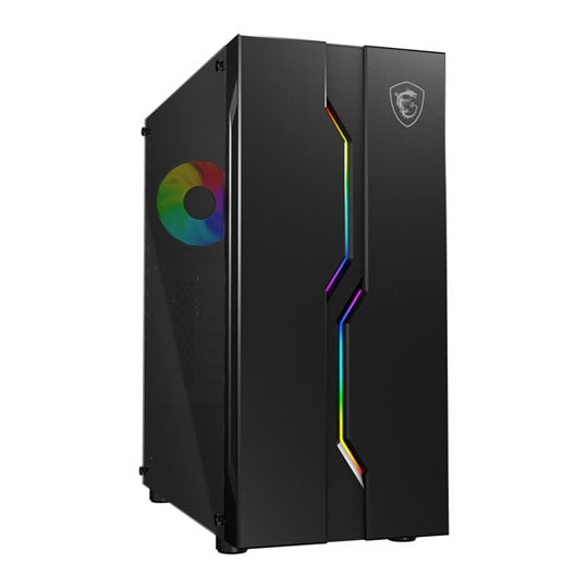 MSI MAG VAMPIRIC 010X Black ARGB Mid Tower Tempered Glass PC Gaming Case : image 1
