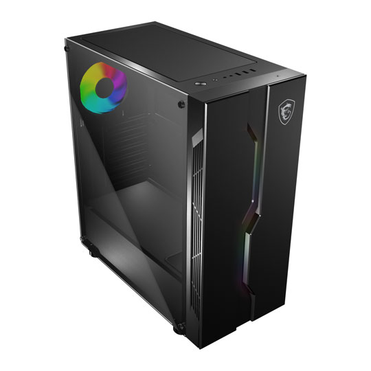 MSI MAG VAMPIRIC 010X Black ARGB Mid Tower Tempered Glass PC Gaming Case : image 2