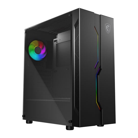 MSI MAG VAMPIRIC 010X Black ARGB Mid Tower Tempered Glass PC Gaming Case : image 3