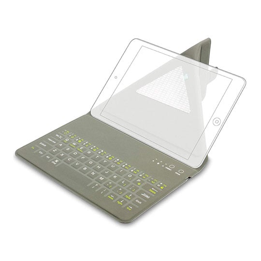 Kit: Wireless Foldable Keyboard Bluetooth with Magnetic Stand for 7-11" iPads/Tablets/Smartphones