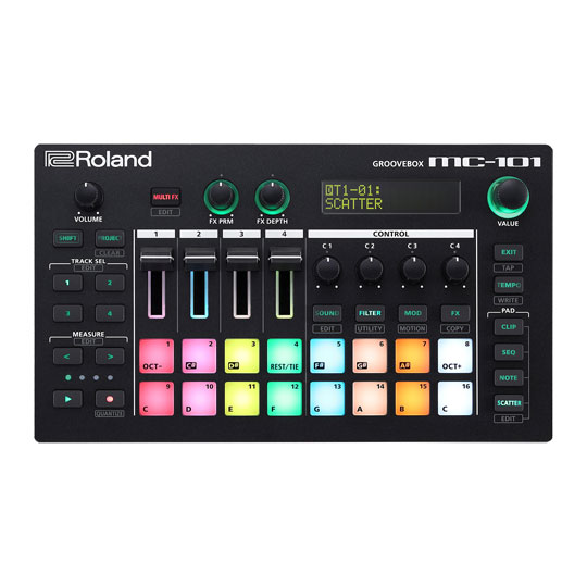 Roland MC-101 Groovebox 4 Track Sequencer
