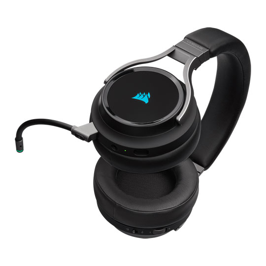 Corsair Virtuoso 7.1 Carbon Wired Wireless RGB Gaming Headset LN101437 CA 9011185 EU SCAN UK