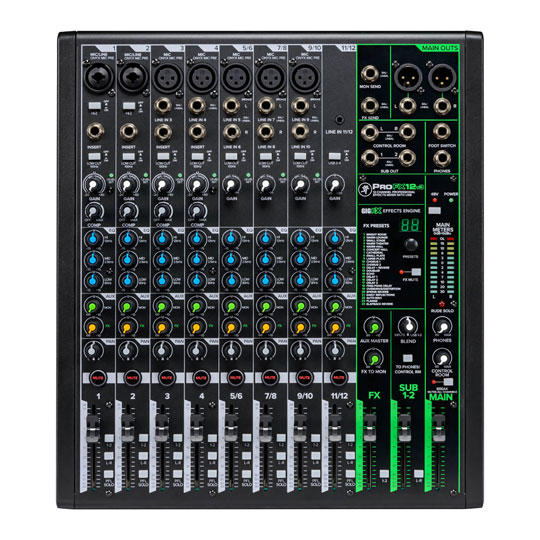 Mackie - ProFX12v3 12-Channel Professional Effects Mixer With USB